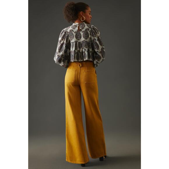 Anthropologie Low-Rise Pilcro Column Pants | New 31 Waist - Picture 3 of 6
